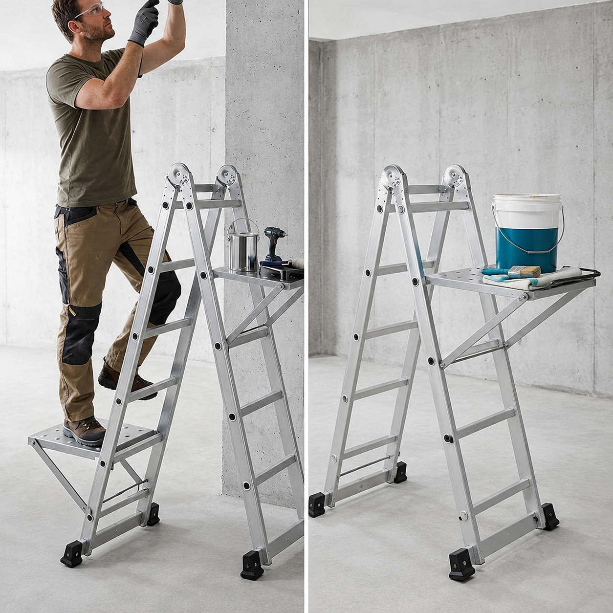 opstap voor de ladder
