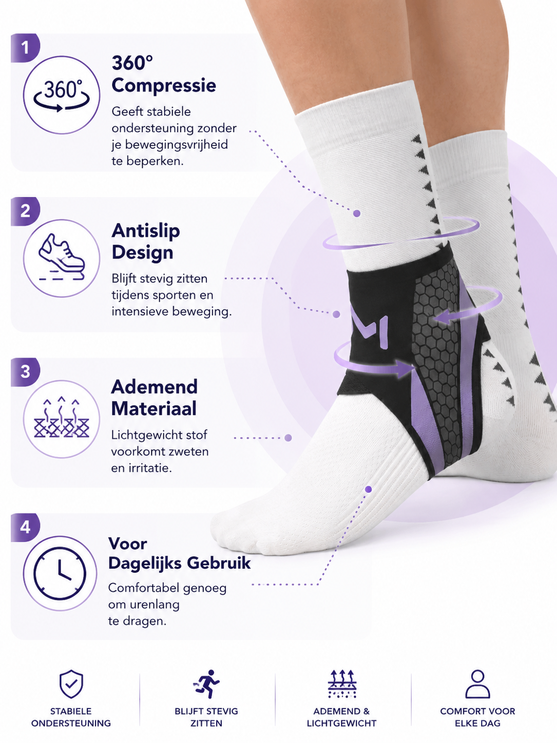 Premium Enkelbrace – Stabiliteit Zonder Beperkingen