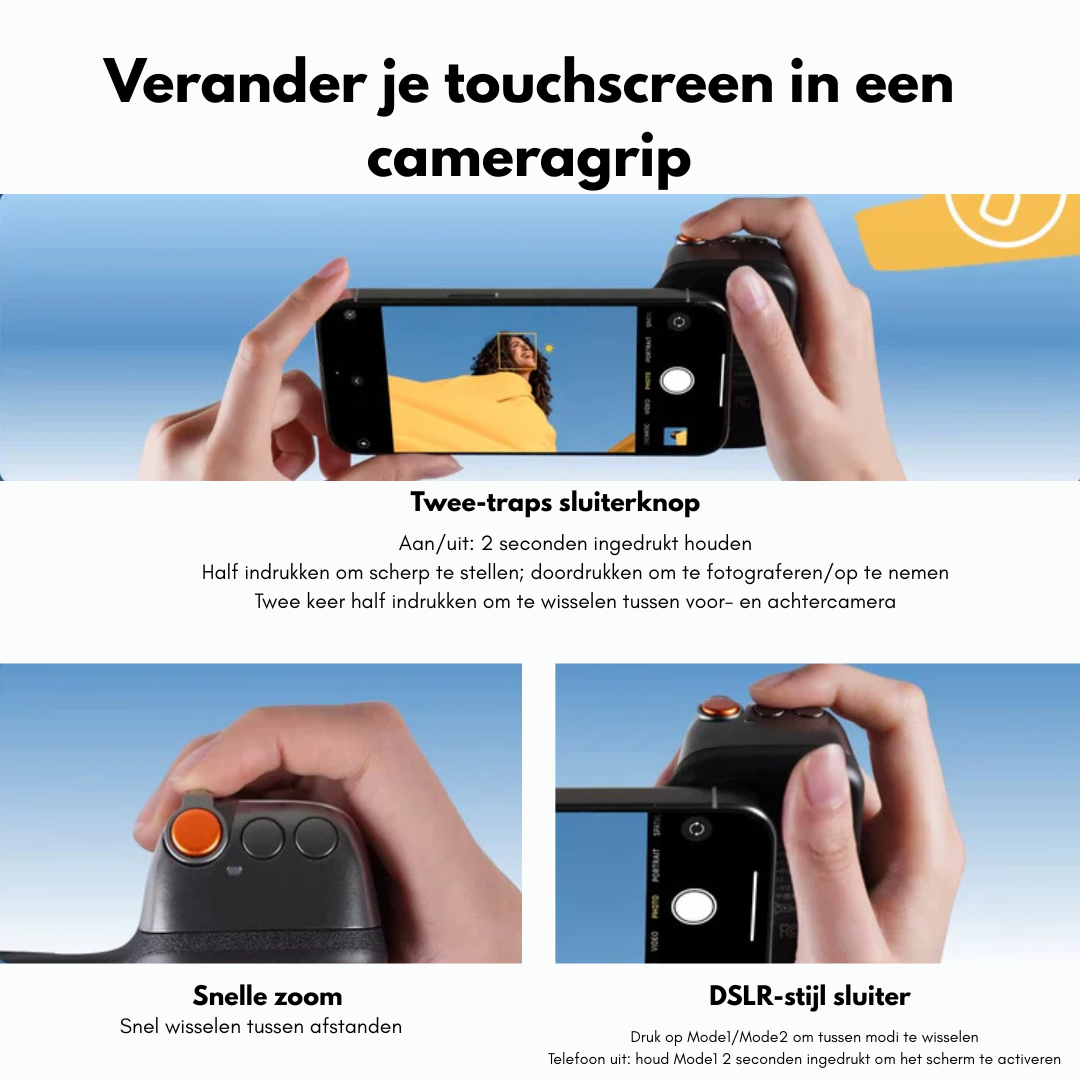 Magnetische telefoon camera greep